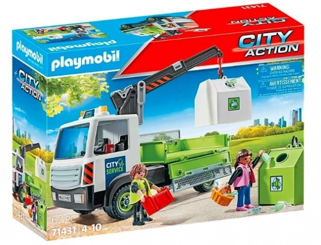 Camion con contenitori per vetro City Action 71431