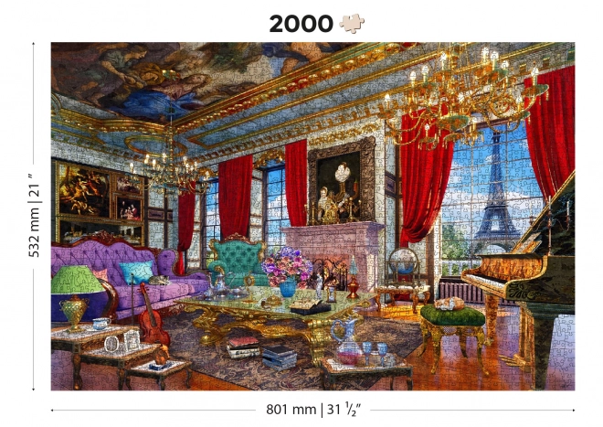 Wooden Palace of Paris Puzzle 2-in-1