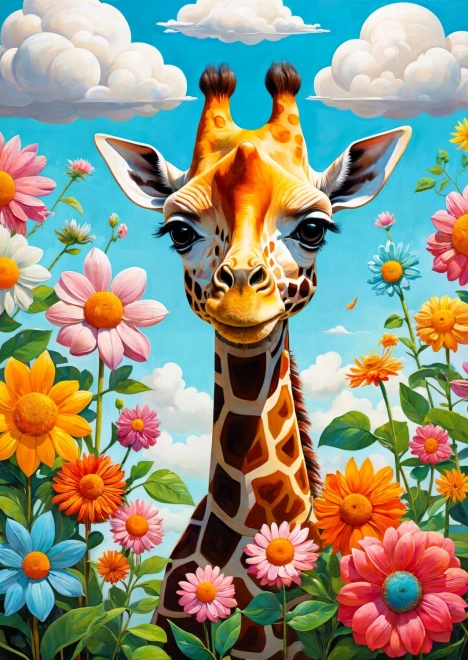 Enjoy puzzle cute giraffe 1000 pieces