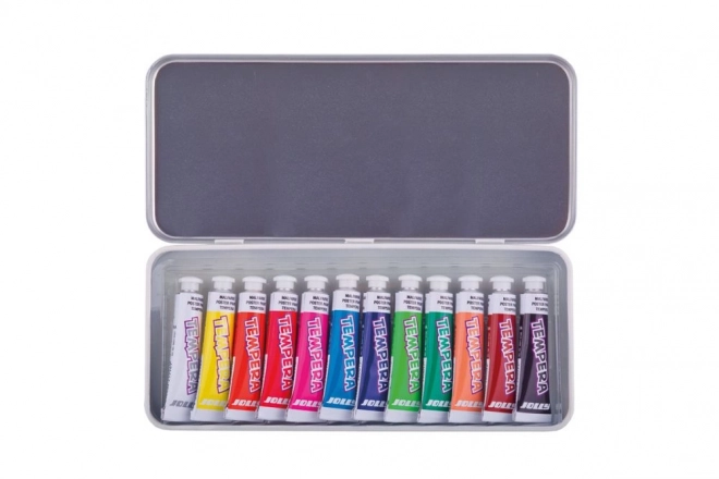 Tempera Paint Set in Metal Box