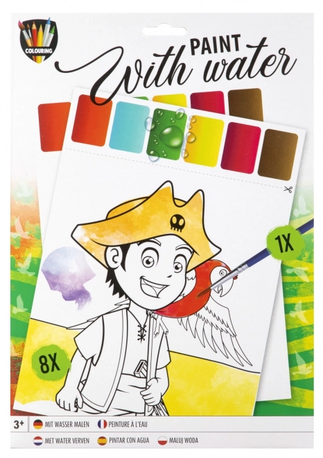 Water Magic Coloring Book with Brush