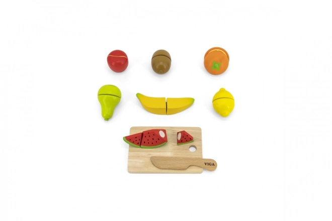 Wooden Fruit Cutting Set