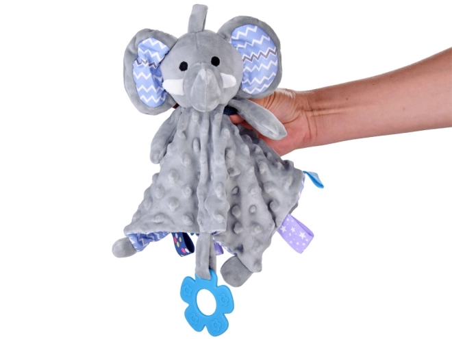 Plush Elephant Comforter with Tags and Teether – elephant