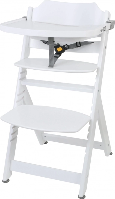 Wooden High Chair Moon White