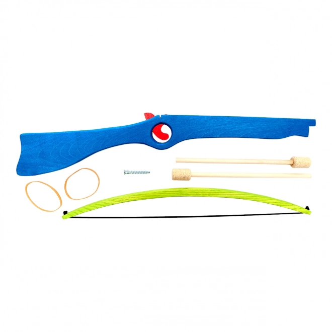 Wooden Crossbow for Children Blue