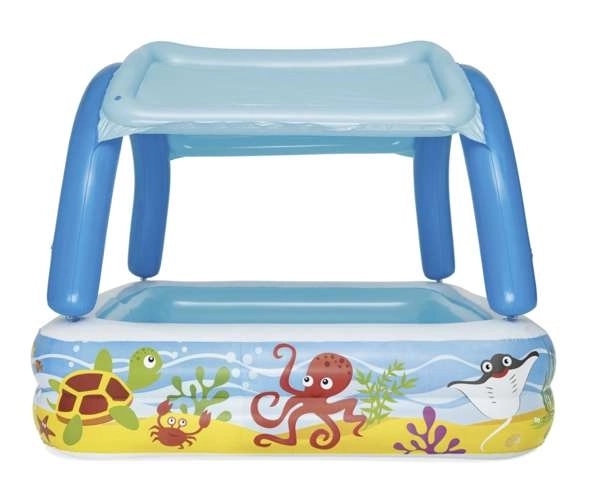 Inflatable Pool with Canopy for Kids