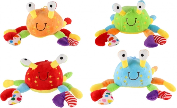 sonaglio di peluche a forma di granchio per neonati 0+