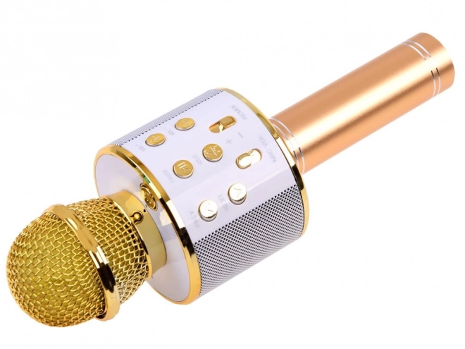 Wireless Karaoke Microphone Speaker – Gold