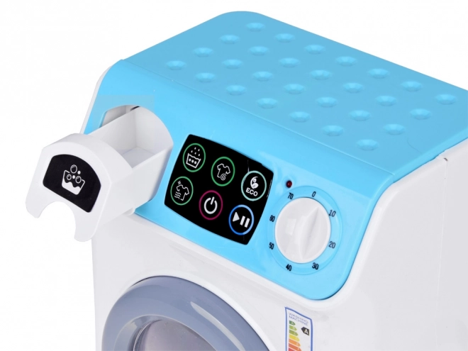 Automatic Washing Machine with Touch Panel and Spinning Sounds