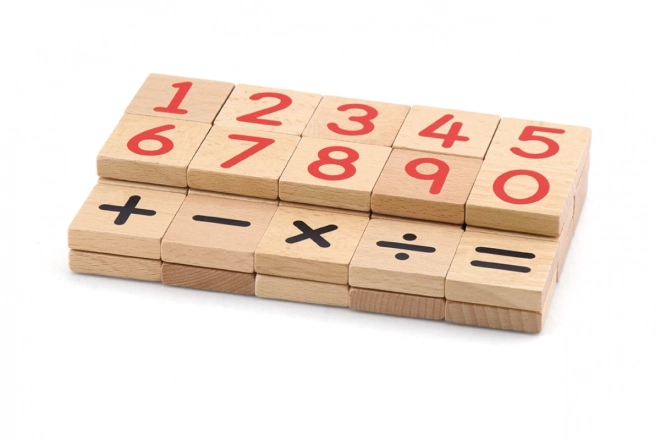 Wooden Magnetic Numbers Set