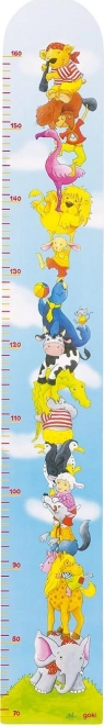 Wooden Growth Chart Animal Pyramid