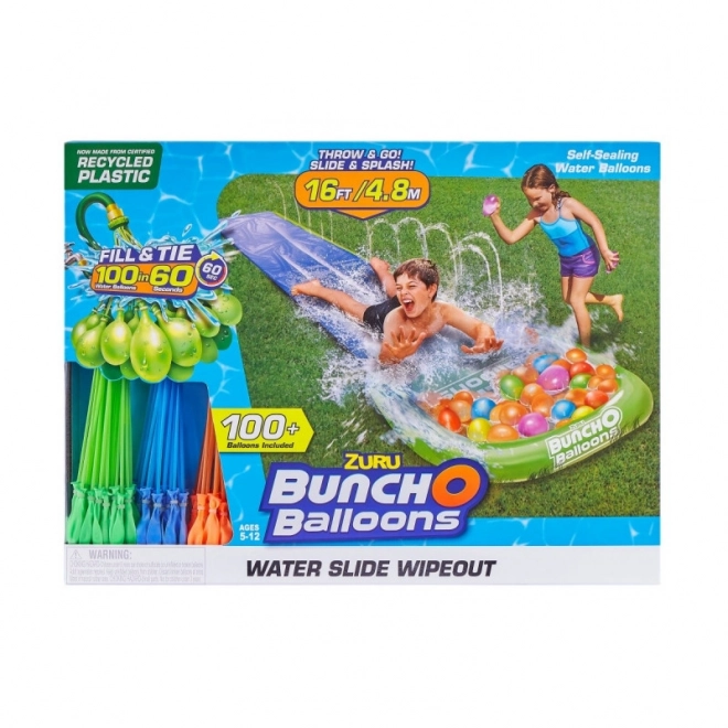 1-lane Water Slide with Water Balloons