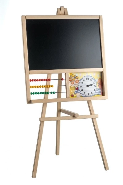 Chalkboard With Wooden Stand And Abacus