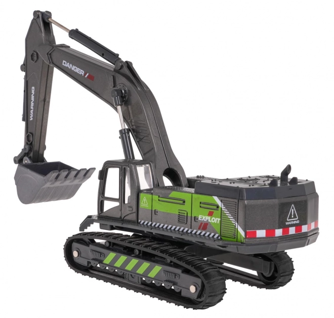 Metal Excavator Loader Black and Green