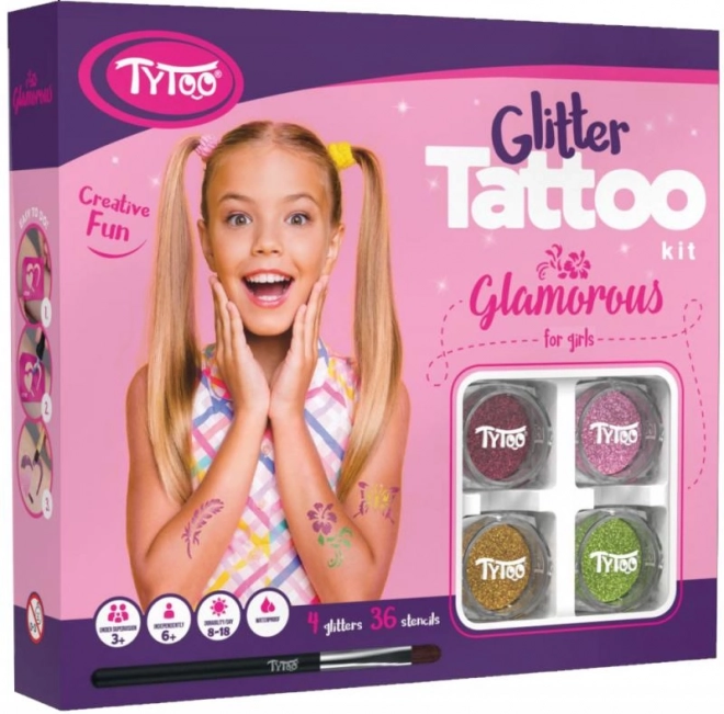 TyToo Glamorous Girls Glitter Tattoo Set