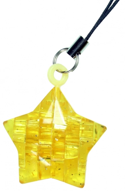 3D Crystal Puzzle Star Pendant