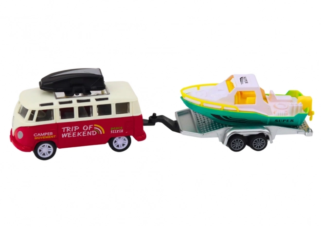 Off-Road Car with Boat or Helicopter Toy Set