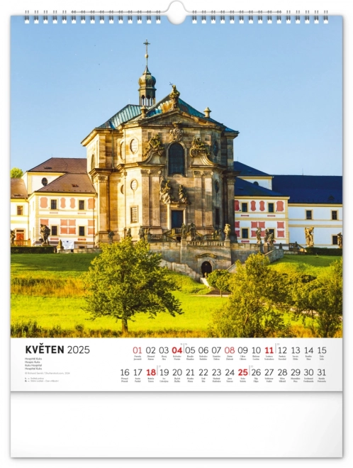 Wall Calendar Czech Republic 2025