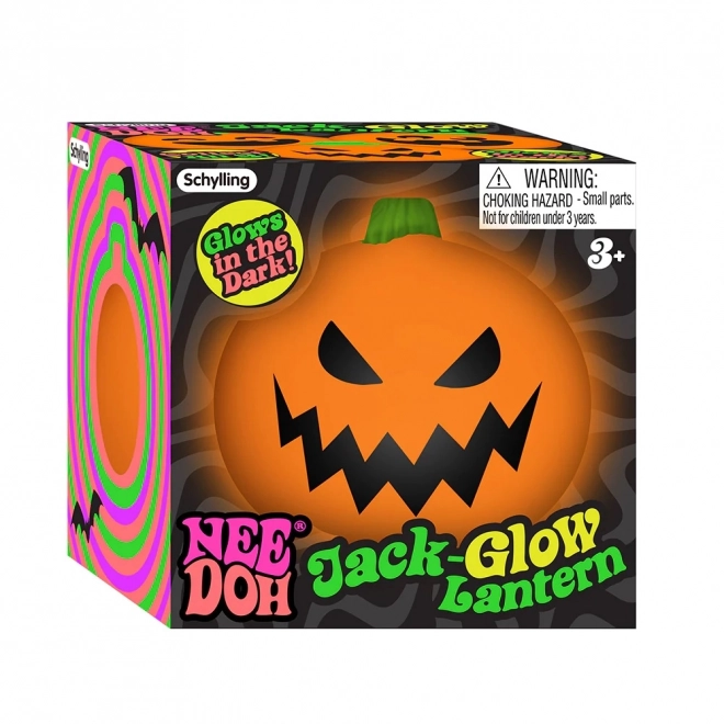 Schylling NeeDoh Glow in the Dark Halloween Pumpkin