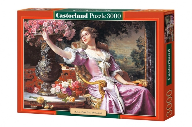 Puzzle 3000 pieces Woman in Purple Dress by W. Czachórski