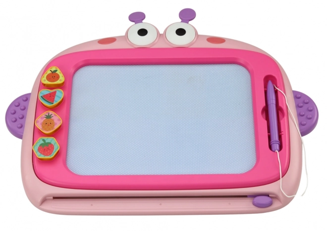 Magnetic Drawing Board with Stamps - Pink