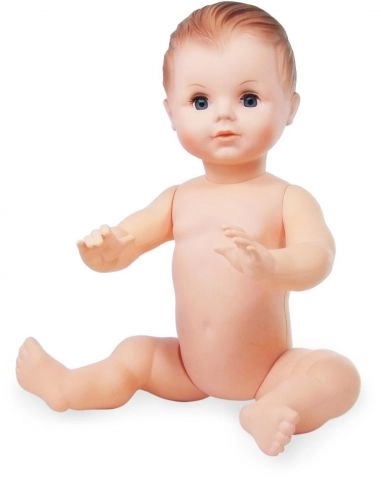 Bathing Doll 50 cm with Brown Eyes by Petitcollin