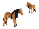 Plush horse with saddle and sounds, load capacity 100 kg