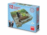 Dino lesene kocke KRTEK in živalice 12 kos