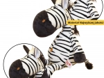 Pluchen speeltje zebra zwart-wit 25 cm