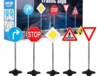 Zestaw 5 znaków drogowych na stojakach dla małych kierowców 3+