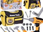 Kids’ tool set with bag and battery-powered screwdriver