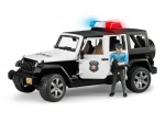 Bruder Jeep Wrangler Rubicon police avec figurine