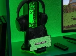 Minecraft headset stand with lighting effects