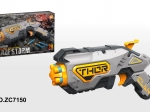 Kinder Speelgoed Blaster Blaze Storm grijs + 20 veilige projectielen