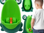 Kids wall-mounted frog urinal with spinning target