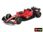 Fém modell BBURAGO 1:43 FERRARI F1 SF-23 (2023) Carlos Sainz pilótafigurával