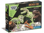 Clementoni Science & Play ArcheoFun: T‑Rex a Triceratops – výkopová sada so svietiacimi kostrami