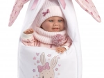 Llorens New Born pige – realistisk babydukke med fuld vinylkrop 40 cm