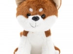 Pluszowy pies Shiba Inu brązowo-biały 20 cm