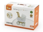 Wooden doll stroller with bassinet Viga