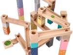 Drveni pastelni kulodrom, 53 dijelova + 6 staklenih kuglica
