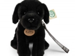 Plüschhund Labrador schwarz 25 cm umweltfreundlich