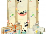 Large folding XPE foam educational mat 120 × 180 cm – panda animals