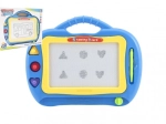 Magnetic drawing board for kids, plastic, 2 colors