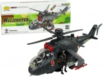 Helikopter z ogromnymi skrzydłami i efektami świetlnymi