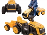 EVO dziecięcy elektryczny traktor JCB z przyczepą
