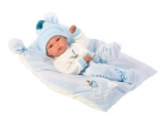 Llorens New Born chlapček – realistická bábika s celovinylovým telom 35 cm