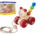 Pull-Along Cat with Mouse Wooden Toy