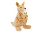 Plush Kangaroo with Joey 16 cm