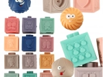 Sensoryczne miękkie klocki i piłeczki, edukacyjny zestaw 15 szt.